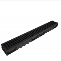 Лоток водоотводный с пластиковой решеткой в сборе  Light